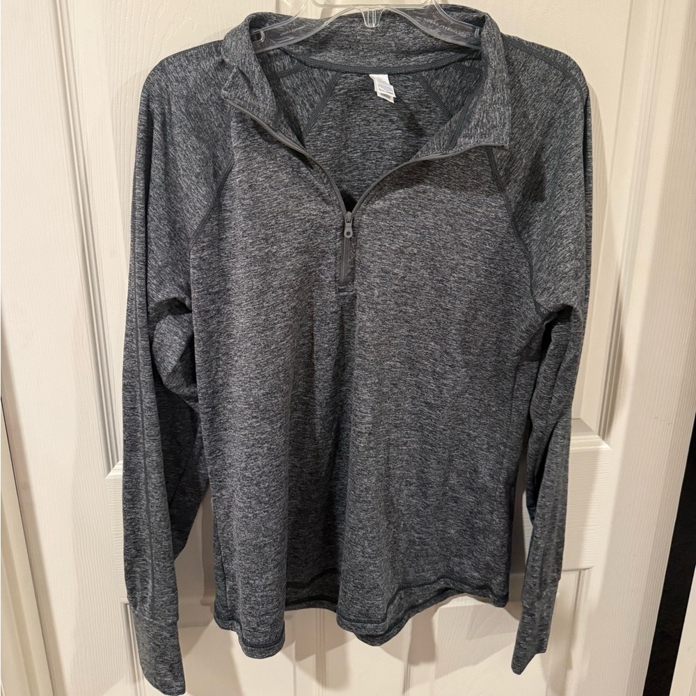 Offline Aerie Gray Atheltic Quarter Zip
